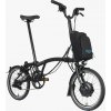 Skladací elektrický bicykel Brompton C Line, Čierna, H-TYP