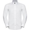 Russell Athletic Košile 964M, dlouhý rukáv COT11964Mv6704-white/silve XL Bílá/stříbrná/šedá Russell Athletic Košile 964M, dlouhý rukáv COT11964Mv6704-white/silve XL Bílá/stříbrná/šedá