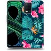 Picasee silikónový čierny obal pre Realme 8 5G - Pink Monstera Picasee silikónový čierny obal pre Realme 8 5G - Pink Monstera