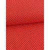 Bavlnená látka červená bodka 2 mm Bavlnená látka červená bodka 2 mm