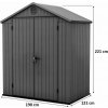 KETER DARWIN 6 x 4 záhradný domček, 190 x 121 x 221 cm, sivý 17210351 KETER DARWIN 6 x 4 záhradný domček, 190 x 121 x 221 cm, sivý 17210351
