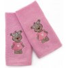 Uterák froté pre deti s výšivkou, Mášenka, ružový, 30 x 50 cm Uterák froté pre deti s výšivkou, Mášenka, ružový, 30 x 50 cm