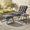 Záhradné kreslo s pufom a stolíkom Bjørkka VISTA RELAX PLUS Záhradné kreslo s pufom a stolíkom Bjørkka VISTA RELAX PLUS