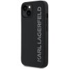Karl Lagerfeld 3D Rubber Glitter Logo Karl pre Apple iPhone 14, čierna