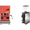 Profitec GO, red + Stone Espresso Pebble, chrome Profitec GO, red + Stone Espresso Pebble, chrome