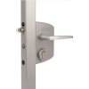 LOCINOX LAKQ ZILV - komplet zámkovej krabice pre profil 60 až 80 mm, pre krídlové bránky, strieborný LAKQ6060U2L_ZILV
