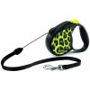 Flexi Safari Leopard vodítko M do 20 kg, 5 m lanko - žlté Flexi Safari Leopard vodítko M do 20 kg, 5 m lanko - žlté