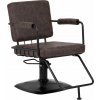 Activeshop Gabbiano kadeřnické křeslo Catania Loft Old Leather tmavě hnědá Activeshop Gabbiano kadeřnické křeslo Catania Loft Old Leather tmavě hnědá