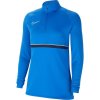Nike Women's Dry Academy 21 HALF ZIP modrá Nike Women's Dry Academy 21 HALF ZIP modrá