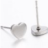 MSPERK Náušnice srdiečka z chirurgickej ocele 6 mm MSPERK Náušnice srdiečka z chirurgickej ocele 6 mm