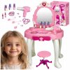 VEĽKÝ TOALETNÝ STOLÍK PRE DIEVČATKO RUŽOVÝ PRÍSLUŠENSTVO SADA XXL VEĽKÝ TOALETNÝ STOLÍK PRE DIEVČATKO RUŽOVÝ PRÍSLUŠENSTVO SADA XXL