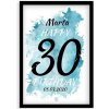 Plagát k 30tým narodeninám - čierny rám Plakat w ramce Plagát k 30tým narodeninám - čierny rám Plakat w ramce