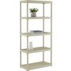 Mamutex Plastový regál 1760x800x400 mm 5 políc béžový