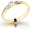 Cutie Jewellery Pôvabný prsteň zo žltého zlata so zirkónmi Z6866 2105 10 X 1