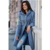 Fashionweek Dámsky exclusive elegantný farebný sveter kabát s kapucňou HONEY Jeans