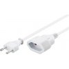 Premiumcord KPSM5W predlžovací biely Kábel napájací 240V 5m Premiumcord KPSM5W predlžovací biely Kábel napájací 240V 5m