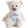 Medvedík s personalizovanou metrikou, darček na krst, výšivka plyšová hračka s menom, 42 cm Medvedík s personalizovanou metrikou, darček na krst, výšivka plyšová hračka s menom, 42 cm