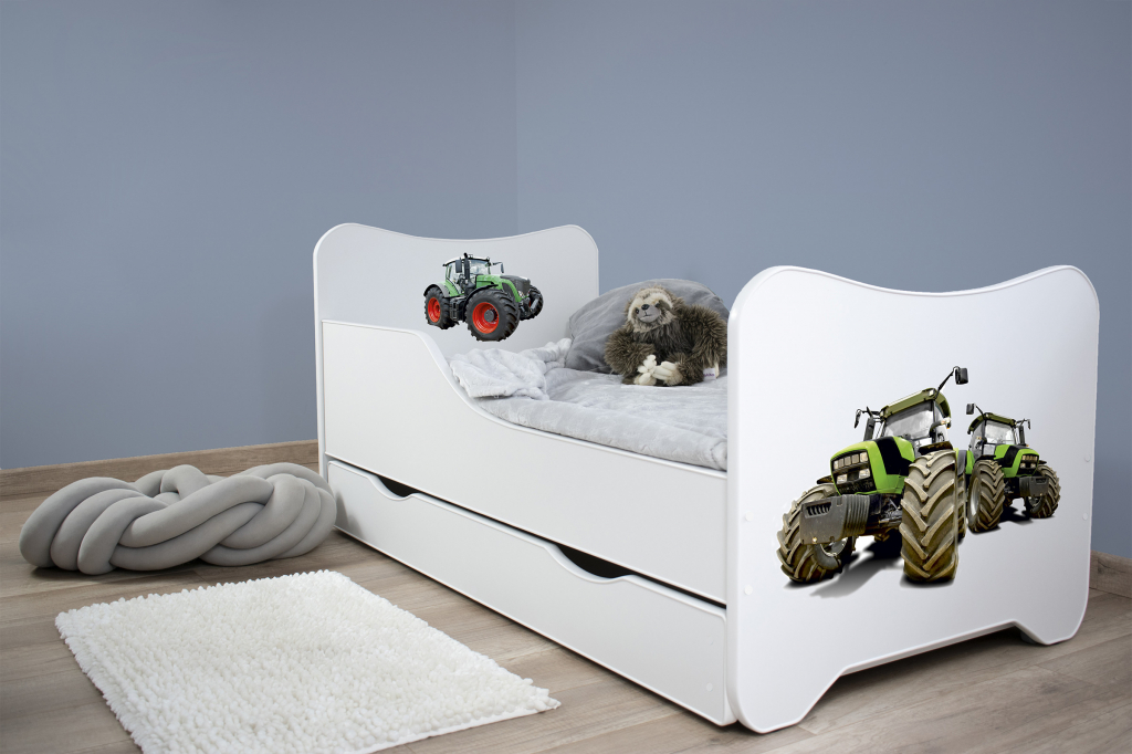 Top Beds Happy Kitty Traktor so zásuvkou