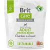 Brit Care Dog Sustainable Adult Medium Breed Chicken & Insect 1 kg | Granule pre psov Brit Care Dog Sustainable Adult Medium Breed Chicken & Insect 1 kg | Granule pre psov