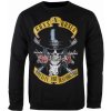 mikina bez kapucňa AMPLIFIED Guns N' Roses TOP HAT SKULL Čierna mikina bez kapucňa AMPLIFIED Guns N' Roses TOP HAT SKULL Čierna