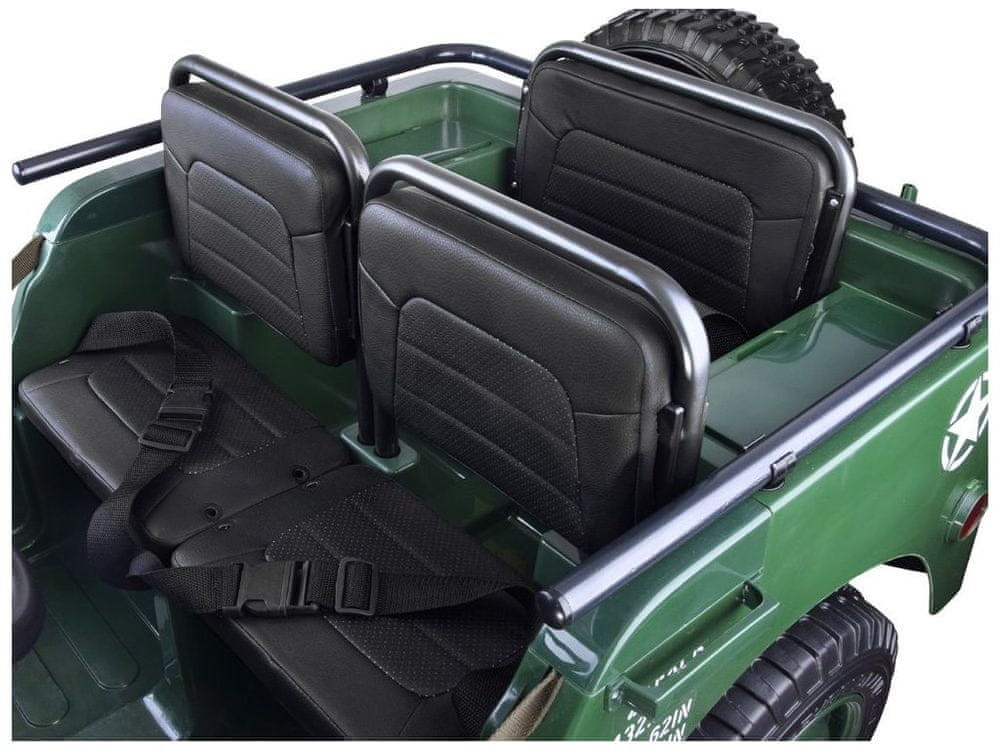 Mamido elektrický jeep Willys 4x4 zelená