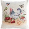 EUROFIRANY GOBELÍNOVÁ DEKORAČNÁ OBLIEČKA NA VANKÚŠ FOWL1 45X45 CM VZOROVANÁ EUROFIRANY GOBELÍNOVÁ DEKORAČNÁ OBLIEČKA NA VANKÚŠ FOWL1 45X45 CM VZOROVANÁ