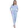 LEVEZA (M-Max) Dámske pyžamo Klarysa1658 1-sv.modrá XL