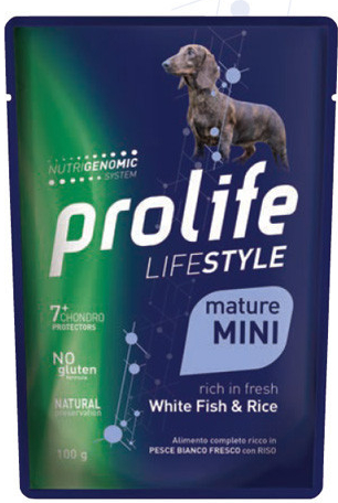 Prolife Dog Lifestyle Mature Mini Biele druhy rýb s ryžou 100 g