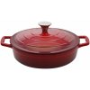 ELO Kastról s pokrievkou 28 cm, liatinový, červený 30828
