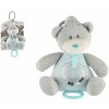 Teddies Medvěd natahovací hrací strojek chrastítko plyš modrá Teddies Medvěd natahovací hrací strojek chrastítko plyš modrá