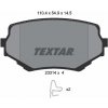 TEXTAR Sada brzdových platničiek kotúčovej brzdy 2331401 TEXTAR Sada brzdových platničiek kotúčovej brzdy 2331401