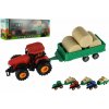 TEDDIES Traktor s vlečkou na setrvačník 30 cm 1ks (mix) TEDDIES Traktor s vlečkou na setrvačník 30 cm 1ks (mix)