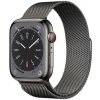 Apple Watch 8 GPS + Cellular 45mm Graphite Stainless Steel Case with Graphite Milanese Loop MNKX3CS/A - Smart hodinky