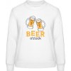 AWDis Sweat Mikina - Dizajn - Čas na Pivo - Arktická biela - XS - Dámske AWDis Sweat Mikina - Dizajn - Čas na Pivo - Arktická biela - XS - Dámske