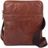Segali pánska kožená taška cez rameno 29091 koňak