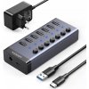 Hub UGREEN 7-v-1 USB-C, 7x USB-A 3.0 12V 2A CM481 (čierny) Hub UGREEN 7-v-1 USB-C, 7x USB-A 3.0 12V 2A CM481 (čierny)