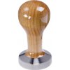 Buna café tamper, čerešňa, lak, 53 mm, nerez mat, plochý Buna café tamper, čerešňa, lak, 53 mm, nerez mat, plochý