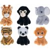 Zvieratko safari plyšové 15 cm veľké oči - mix variantov či farieb Zvieratko safari plyšové 15 cm veľké oči - mix variantov či farieb