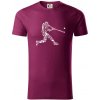 Hráč basebalu ikony - Tričko z organickej bavlny - 2XL ( Fuchsiová ) Hráč basebalu ikony - Tričko z organickej bavlny - 2XL ( Fuchsiová )