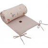EKO Chránič do postieľky VELVET Bees Beige EKO Chránič do postieľky VELVET Bees Beige