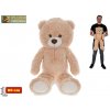 Mikro trading Plush Friends Medvěd s mašlí světle hnědá 100 cm Mikro trading Plush Friends Medvěd s mašlí světle hnědá 100 cm
