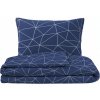Kvalitex Posteľné bavlnené obliečky GRID modré 1+2, 200x200, 70x90cm Kvalitex Posteľné bavlnené obliečky GRID modré 1+2, 200x200, 70x90cm