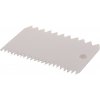 Stierka / cukrárska karta obdĺžniková, zubatý okraj, biely plast, 11 x 7,5 cm Stierka / cukrárska karta obdĺžniková, zubatý okraj, biely plast, 11 x 7,5 cm