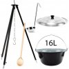 Perfect Home Kotlikset013 Trojnožka ku kotlíkom 1,2m + smaltovaný kotlík s pokrievkou 16 L + varecha + naberačka ZADARMO, 5 ks Perfect Home Kotlikset013 Trojnožka ku kotlíkom 1,2m + smaltovaný kotlík s pokrievkou 16 L + varecha + naberačka ZADARMO, 5 ks