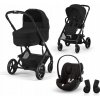 CYBEX Kombinovaný kočík Balios One Box comfort 3v1 Moon Black CYBEX Kombinovaný kočík Balios One Box comfort 3v1 Moon Black