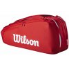 Tenisová taška Wilson Super Tour 2025 6PK Racket - Červený Tenisová taška Wilson Super Tour 2025 6PK Racket - Červený