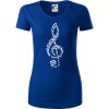 Husľový kľúč z nôt - Dámske tričko z organickej bavlny Origin (GOTS) - 2XL ( Kráľovská modrá ) Husľový kľúč z nôt - Dámske tričko z organickej bavlny Origin (GOTS) - 2XL ( Kráľovská modrá )