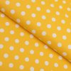 Bavlnená látka/plátno Sandra SA-598 Biele bodky na žltom - šírka 160 cm Bavlnená látka/plátno Sandra SA-598 Biele bodky na žltom - šírka 160 cm