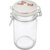 Sklenená dóza s keramickým viečkom a klipovým uzáverom JAR motýľ 0,25 l Sklenená dóza s keramickým viečkom a klipovým uzáverom JAR motýľ 0,25 l