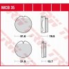 Sada brzdových doštičiek, brzdy TRW MCB35 Sada brzdových doštičiek, brzdy TRW MCB35